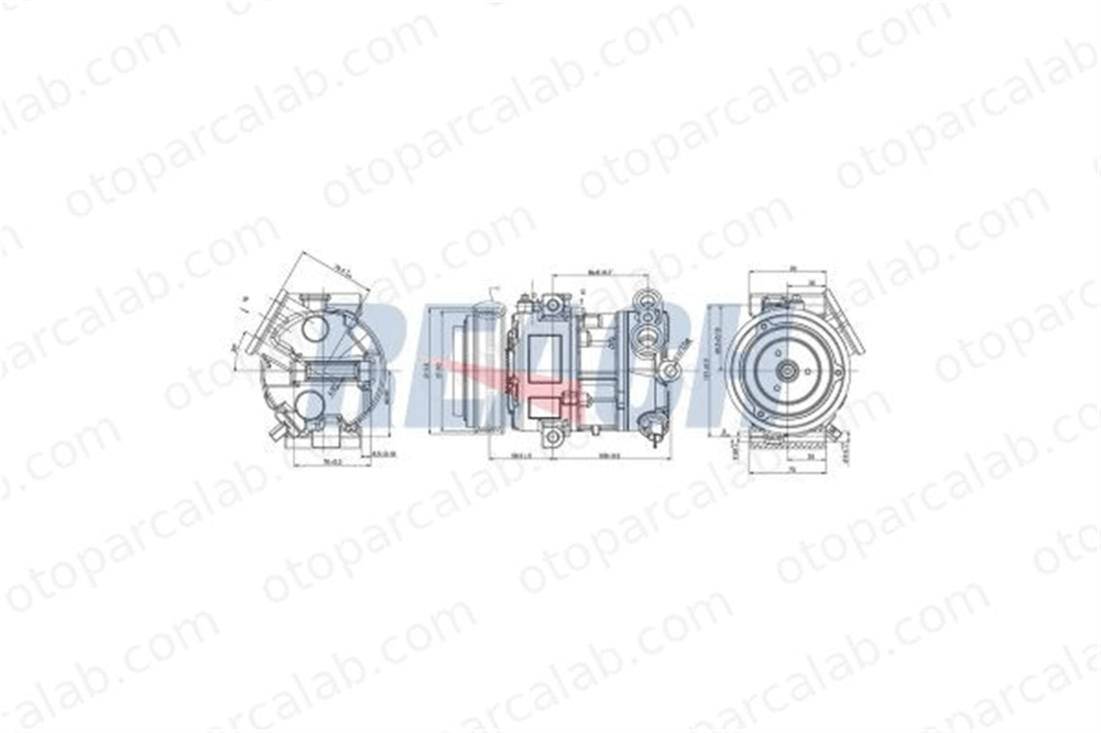 FORD ORJINAL 9S5119D623BA Klima Kompresörü FIAT DOBLO Cargo PUNTO EVO 9S5119D623BA 1537745