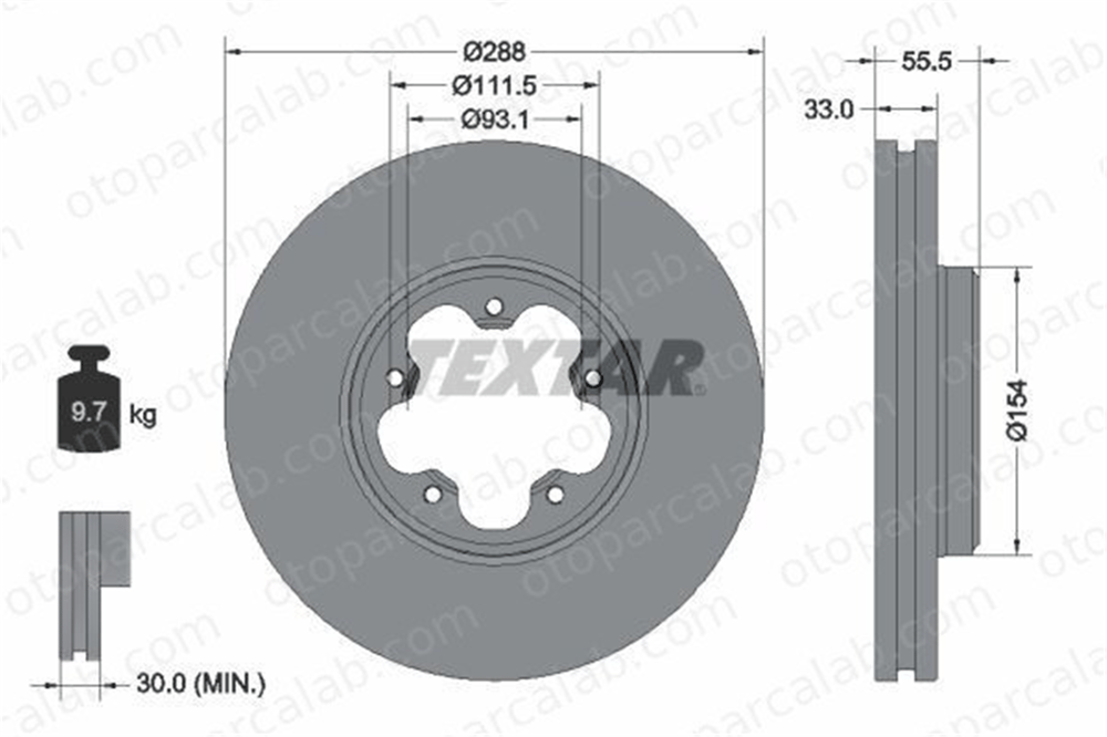FORD ORJINAL BK211125B1D Fren Disk Ayna Ön Sağ ve Sol FORD TRANSIT V363 Panelvan/Van TRANSIT V363 Platform şasi BK211125B1D 1763885