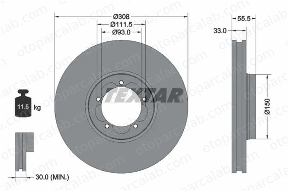 FORD ORJINAL BK211125DB Fren Disk Ayna Ön Sağ ve Sol FORD TRANSIT V363 Panelvan/Van TRANSIT V363 Platform şasi BK211125DB 1763884