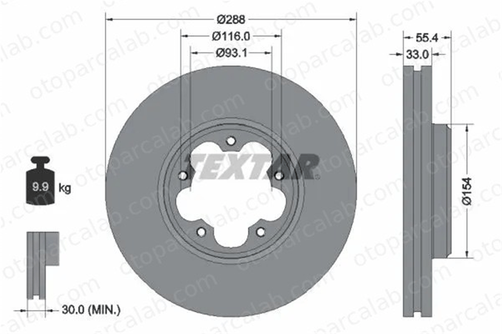 FORD ORJINAL BK211125HA Fren Disk Ayna Ön Sağ ve Sol FORD TRANSIT V363 Panelvan/Van TRANSIT V363 Platform şasi BK211125HA 2168838