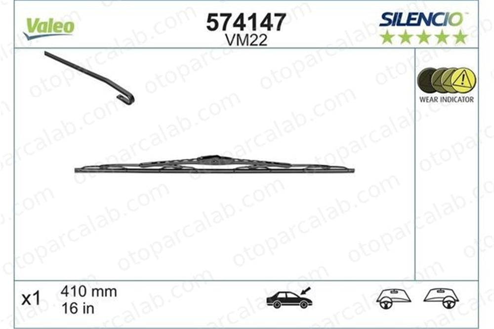 FORD ORJINAL BK2117B415AA Silecek Süpürgesi Arka 400 mm - 16 inç HYUNDAI TUCSON VW CADDY III MPV BK2117B415AA 1733613