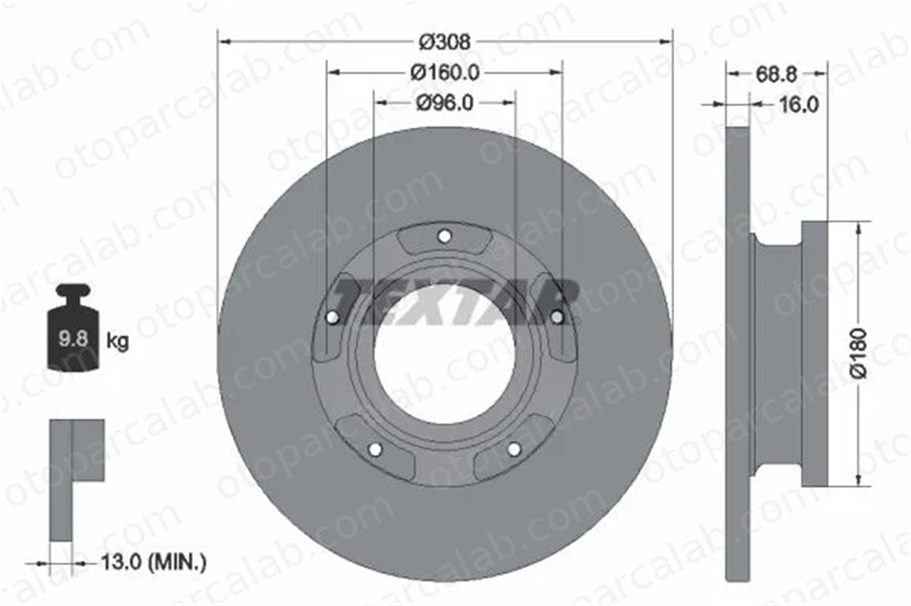 FORD ORJINAL BK212A097EB Fren Disk Ayna Arka Sağ ve Sol FORD TRANSIT V363 Minibüs/Otobüs TRANSIT V363 Panelvan/Van BK212A097AA 1764282