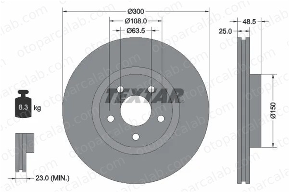 FORD ORJINAL DV611125CA Fren Disk Ayna Ön Sağ ve Sol VOLVO V50 FORD FOCUS III Turnier DV611125CA 1223664