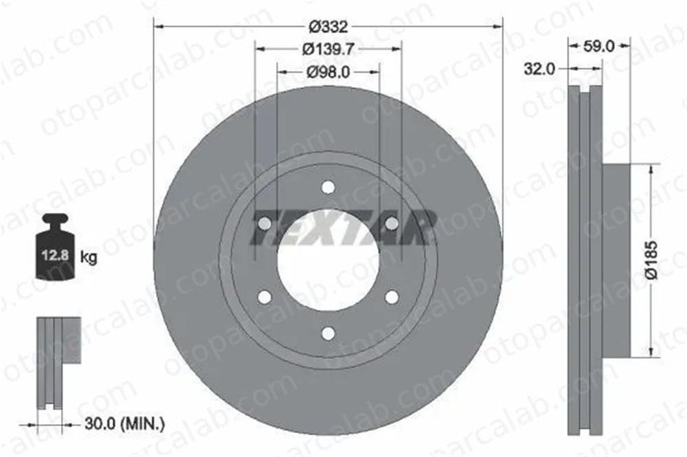 FORD ORJINAL EB3C1125BA Fren Disk Ayna Ön Sağ ve Sol FORD RANGER EB3C1125BA EB3C1125AB