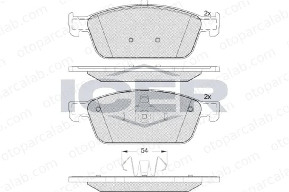 FORD ORJINAL KTKV6C2K021CA Fren Disk Balata Ön FORD KUGA II FOCUS III KTKV6C2K021CA 1775091