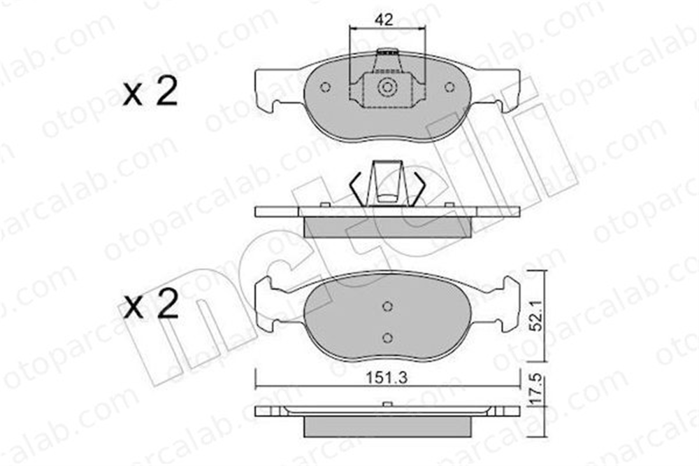FROW 188.1101.005 Fren Disk Balata Ön FIAT PUNTO LANCIA Y 71752981 71770948