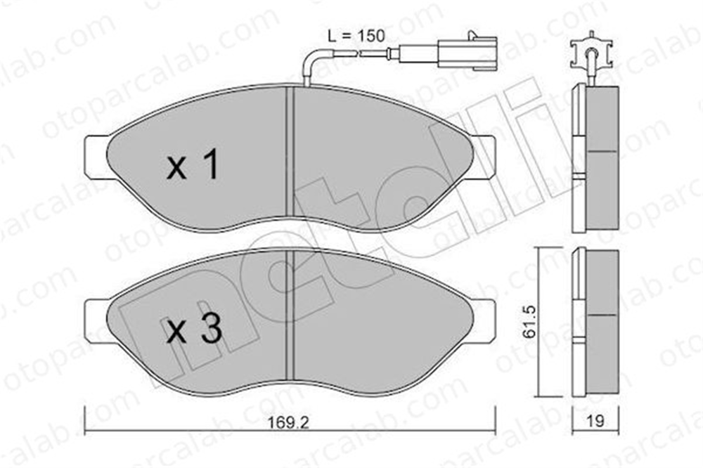 FROW 311.1101.002 Fren Disk Balata Ön FIAT DUCATO Platform şasi DUCATO Panelvan/Van 425355 425356