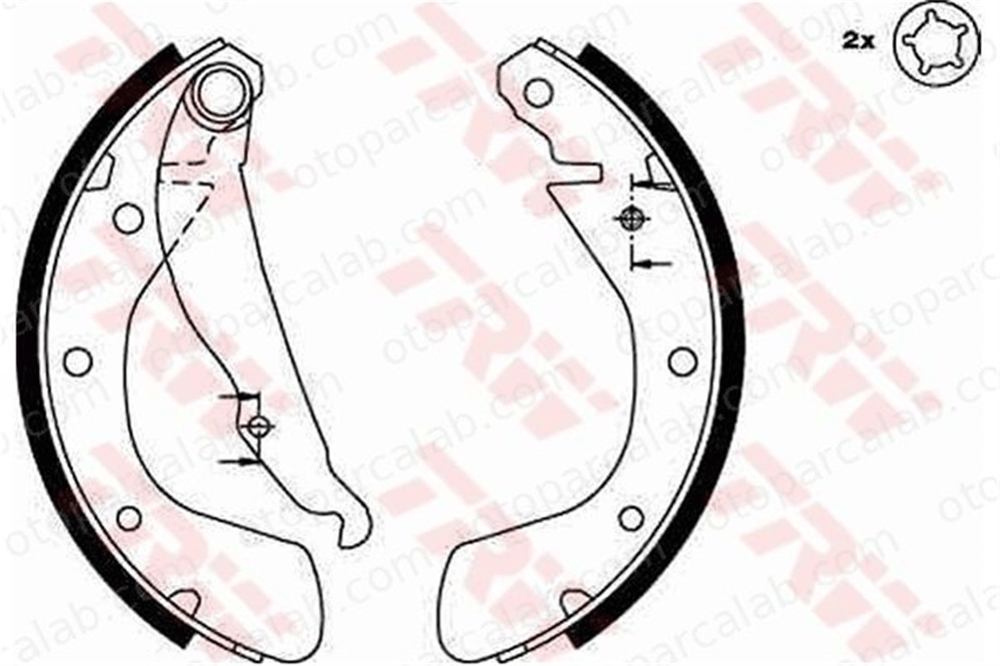 FROW 352.1103.001 Fren Pabuçlu Balata Arka OPEL ASTRA F CORSA C Kasa/eğik arka 1605041