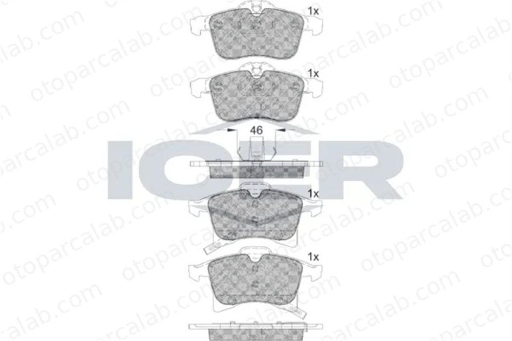 FROW 359.1101.001 Fren Disk Balata Ön OPEL ASTRA H Station wagon ASTRA H 1605264 1605080