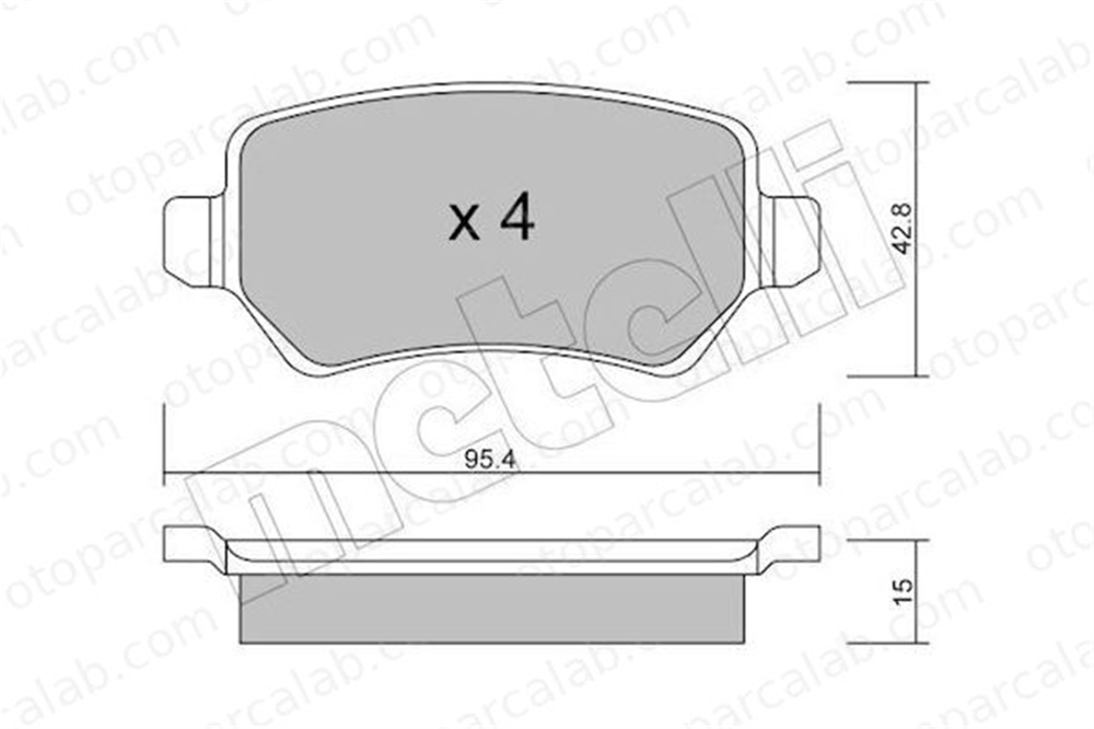 FROW 366.1102.001 Fren Disk Balata Arka OPEL ASTRA G Station wagon ASTRA H Station wagon 1605995 93170602