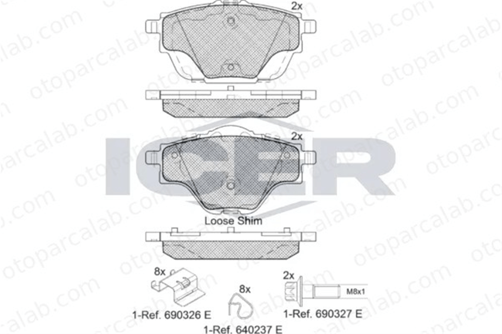 FROW 383.1102.001 Fren Disk Balata Arka PEUGEOT 308 II 308 SW II 95525386 095525386
