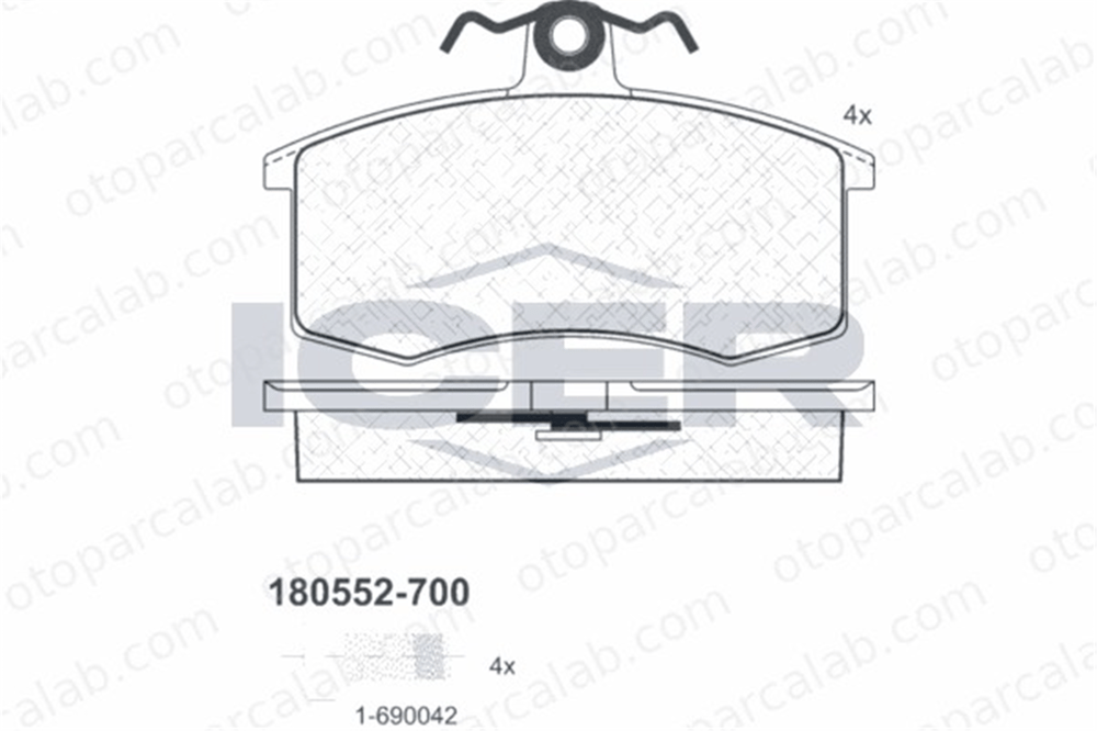 FROW 390.1101.001 Fren Disk Balata Ön LADA SAMARA Sedan ZAZ TAVRIA 410805PA0B 410105PA0D