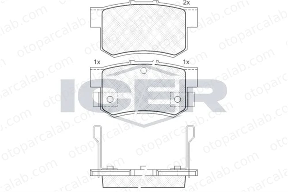 FROW 392.1102.003 Fren Disk Balata Arka ROVER 200 II Hatchback 400 II 6430S2A00 06430S2A00
