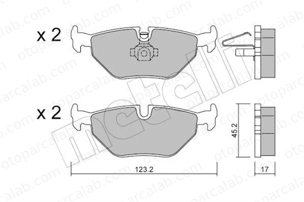 FROW 395.1102.001 Fren Disk Balata Arka BMW 3 3 Touring 5058110 93194192