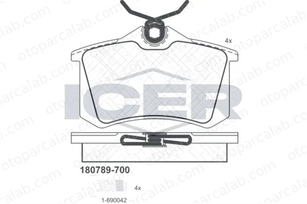 FROW 402.1102.002 Fren Disk Balata Arka AUDI A6 C5 Avant A6 C5 191615415A 191698451