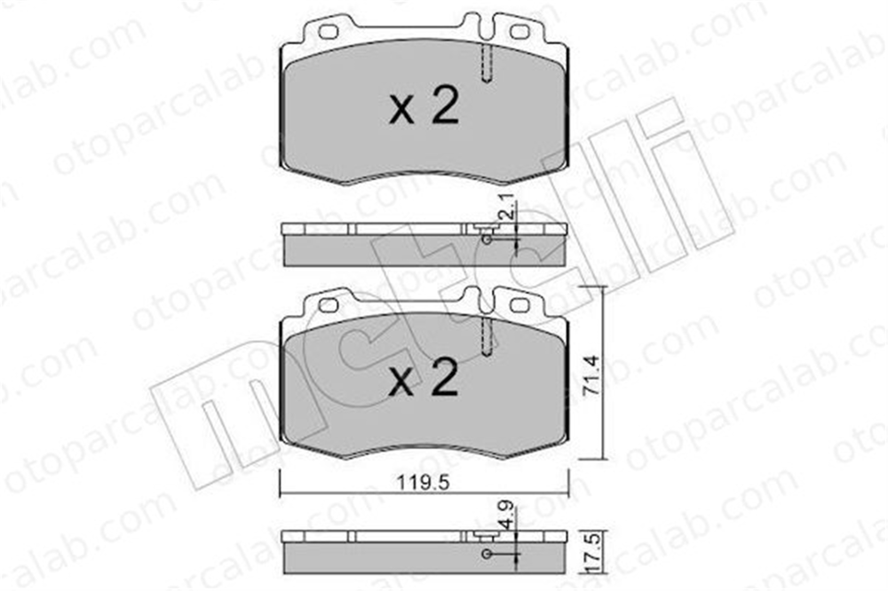 FROW 488.1101.005 Fren Disk Balata Ön MERCEDES-BENZ E-SERISI T-Model S-SERISI 4208404 0004208404