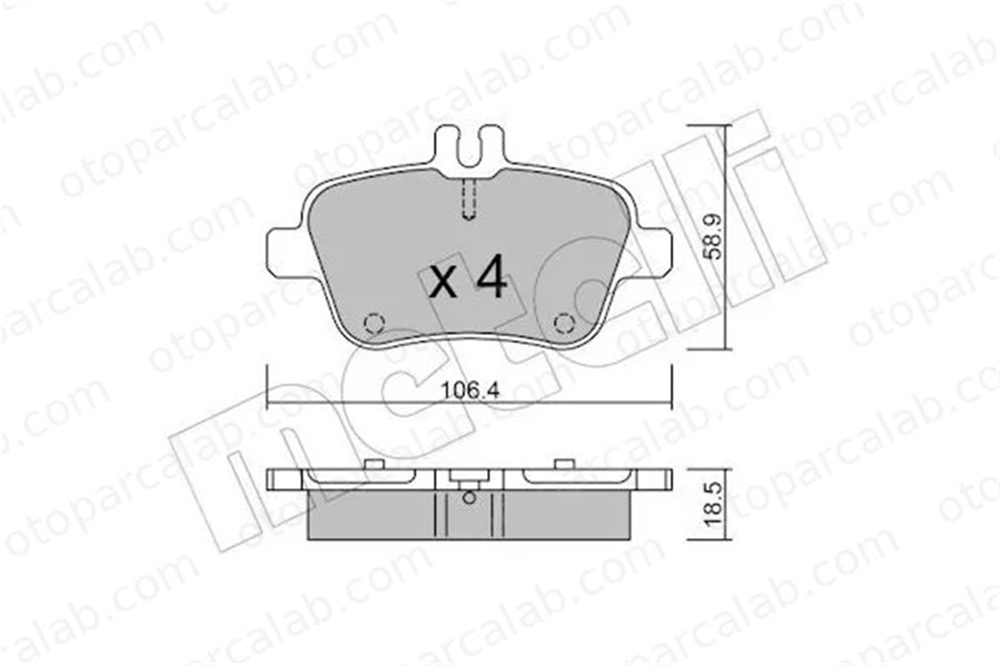FROW 490.1102.003 Fren Disk Balata Arka MERCEDES-BENZ B-SERISI Sports Tourer A-SERISI 64202320 0064202320