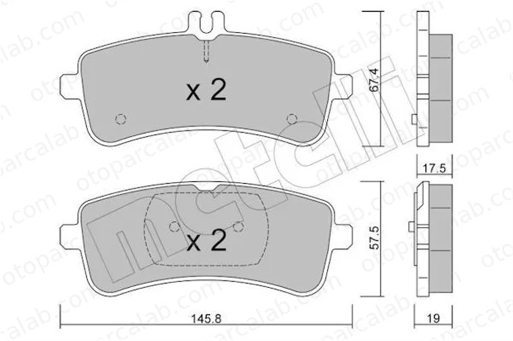 FROW 494.1102.002 Fren Disk Balata Arka MERCEDES-BENZ S-SERISI AMG GT 4203700 0004203700