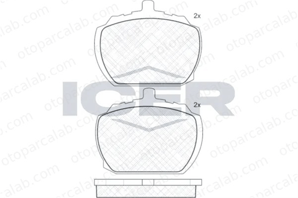 FROW 504.1101.010 Fren Disk Balata Ön FORD TRANSIT Minibüs/Otobüs TRANSIT Panelvan/Van 91126365 93806190
