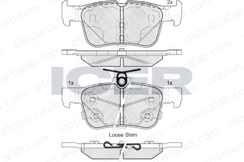 FROW 509.1102.007 Fren Disk Balata Arka FORD KUGA II MONDEO V Turnier 2209329M 5181858