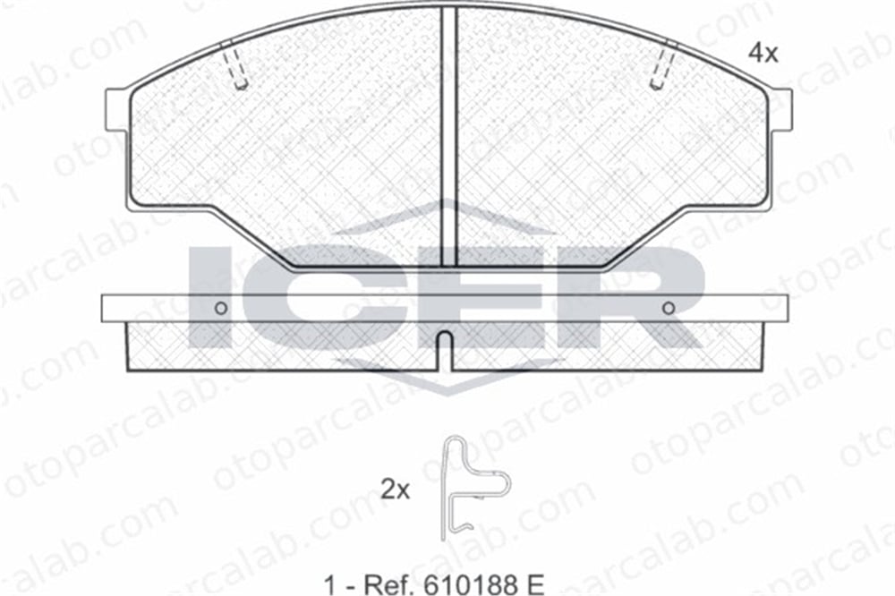 FROW 551.1101.053 Fren Disk Balata Ön TOYOTA LAND CRUISER LAND CRUISER PRADO 446535090M 0446535090M
