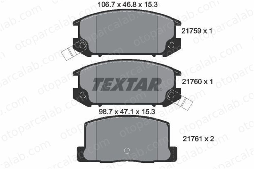 FROW 551.1102.023 Fren Disk Balata Arka TOYOTA MR2 II MR2 I 446617020M 0446617020M