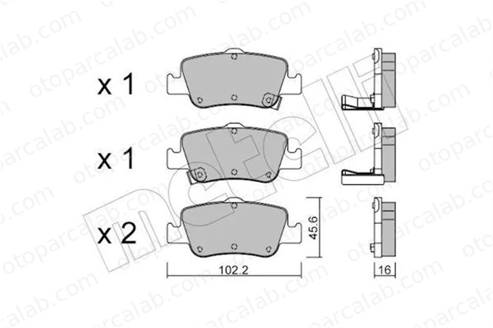 FROW 551.1102.005 Fren Disk Balata Arka TOYOTA AURIS COROLLA Sedan 446602191 0446602191