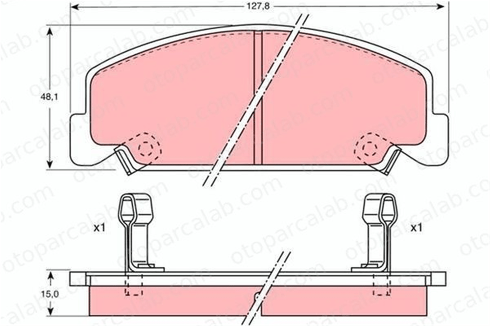 FROW 553.1101.038 Fren Disk Balata Ön HYUNDAI SONATA III SSANGYONG REXTON / REXTON II 64A5SA6670 064A5SA6670