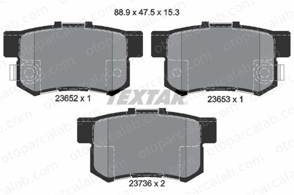FROW 553.1102.003 Fren Disk Balata Arka ROVER 200 II Hatchback 400 II 6430S6D00 06430S6D00