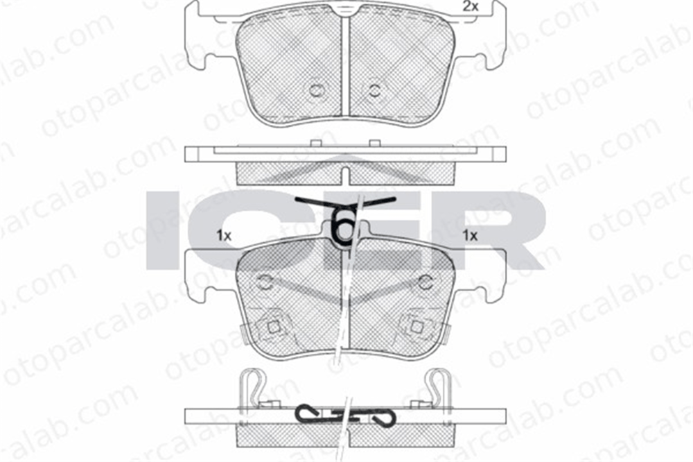 FROW 553.1102.017 Fren Disk Balata Arka NISSAN X-TRAIL III INFINITI Q50 43022TVAA03 D10604GA0A