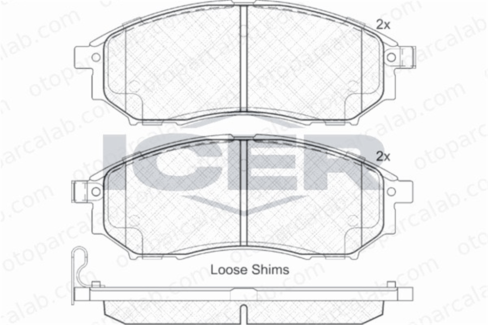FROW 554.1101.011 Fren Disk Balata Ön NISSAN PATHFINDER III NP300 NAVARA D1060EJ20A 41060AR090
