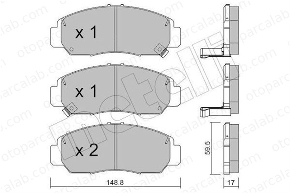 FROW 554.1101.003 Fren Disk Balata Ön HYUNDAI TUCSON KIA SPORTAGE II 45022SDDA00 45022SFEJ10