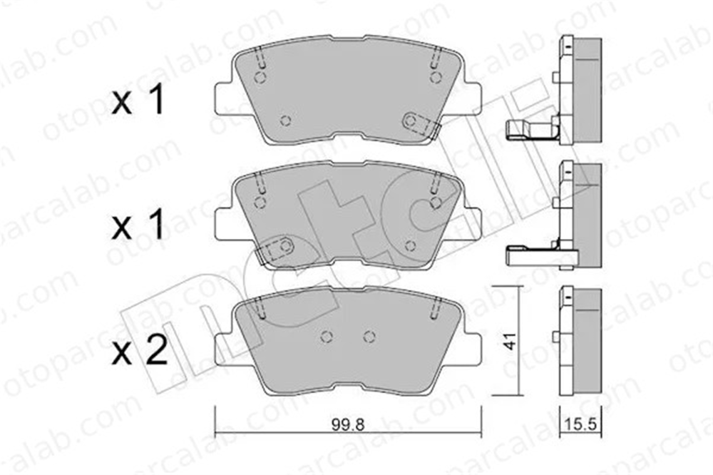 FROW 554.1102.001 Fren Disk Balata Arka HYUNDAI i30 Station wagon TUCSON 583022HA50 583021FA50