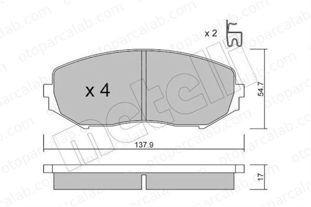 FROW 557.1101.001 Fren Disk Balata Ön SUZUKI GRAND VITARA II 5520067D11 5520065J00