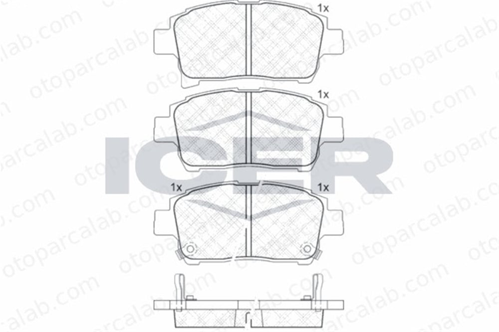 FROW 883.1101.001 Fren Disk Balata Ön TOYOTA YARIS COROLLA 44650D020 044650D020