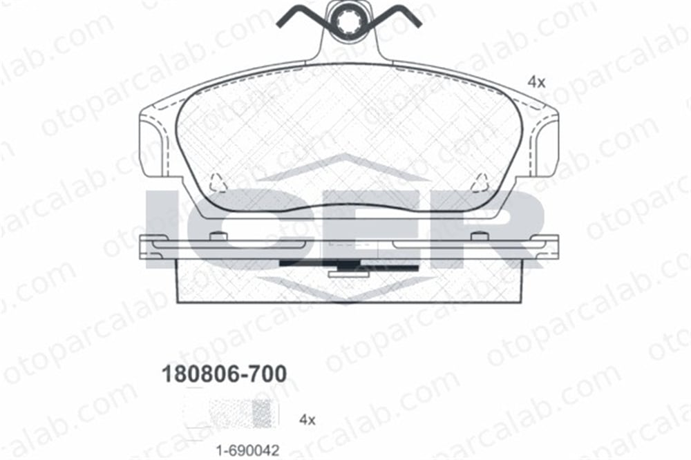 FROW 885.1101.001 Fren Disk Balata Ön ROVER 100 / METRO Hatchback MG MG TF SEM100020 GBP90318