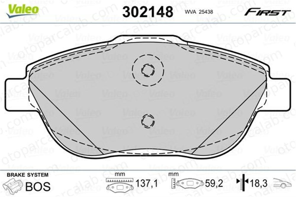 FTE 9001170 Fren Disk Balata Ön CITROËN DS3 PEUGEOT 2008 I 1629038380 1607083180