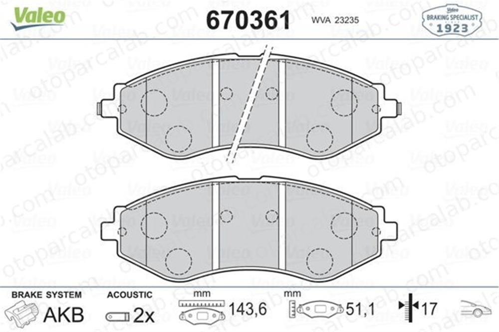 FTE 9001179 Fren Disk Balata Ön DAEWOO NUBIRA Sedan NUBIRA Wagon 96391891 96446742