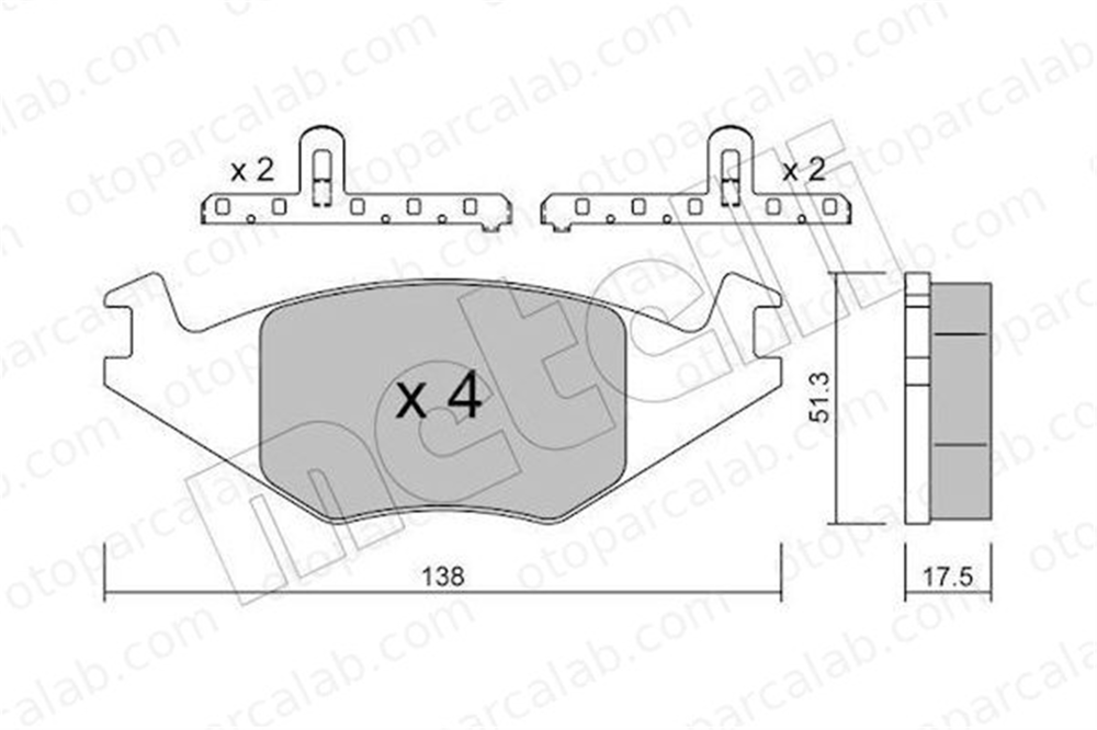 FTE 9001312 Fren Disk Balata Ön VW POLO Coupe POLO II 191698151 191698151A