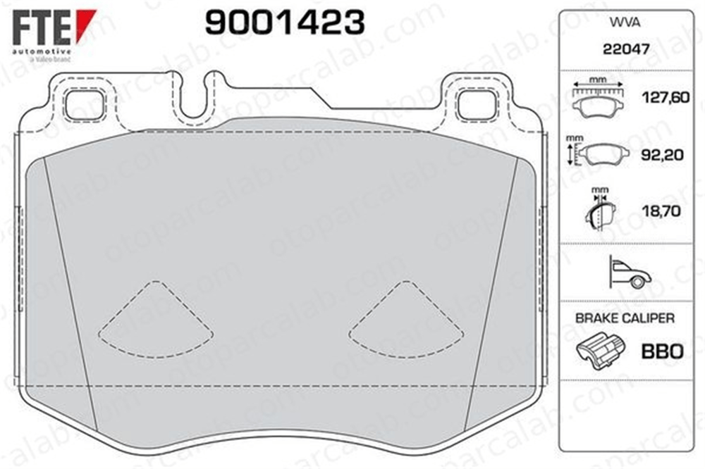 FTE 9001423 Fren Disk Balata Ön MERCEDES-BENZ E-SERISI GLC Coupe 84201820 4207402