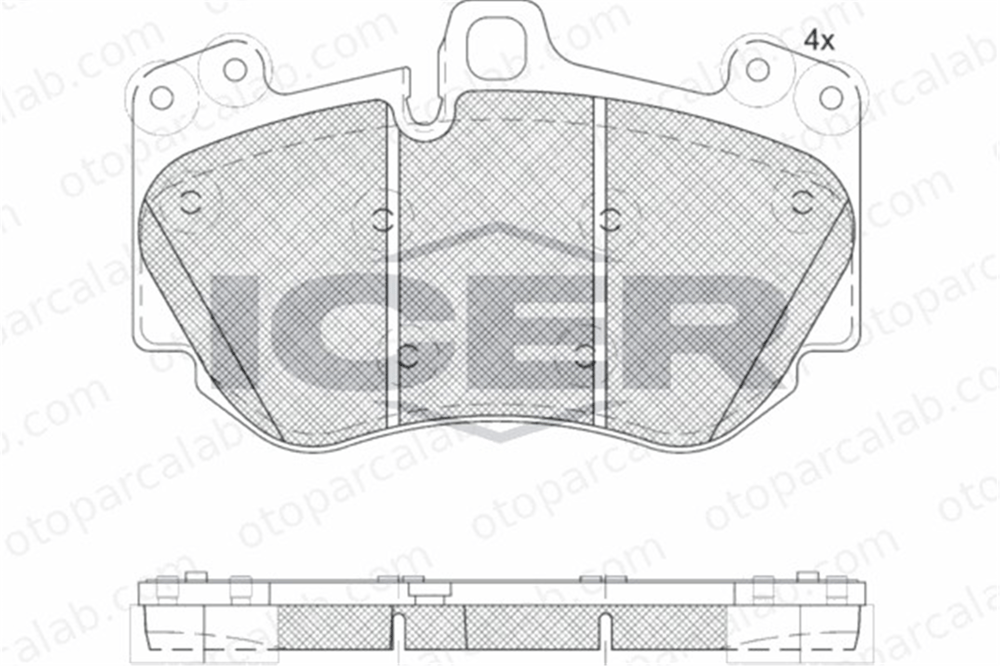 FTE 9001463 Fren Disk Balata Ön PORSCHE CAYENNE AUDI A8 D3 95535193950 95535193951
