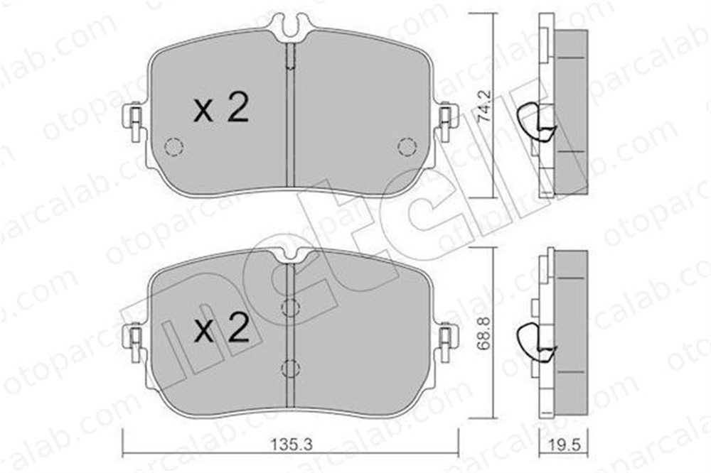 FTE 9001464 Fren Disk Balata Ön MERCEDES-BENZ GLA A-SERISI A0004207100 4205303