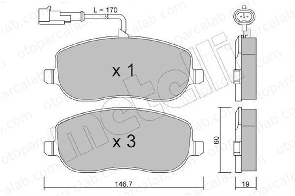 FTE 9001487 Fren Disk Balata Ön FIAT CROMA 77363627