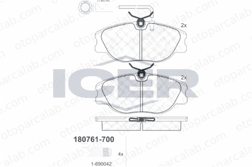 FTE 9001547 Fren Disk Balata Ön ALFA ROMEO 164 155 9941175 9944329