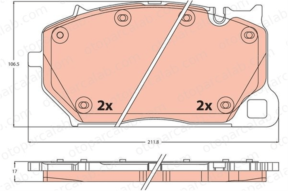 FTE 9001595 Fren Disk Balata Ön PORSCHE PANAMERA PANAMERA Sport Turismo 971698151C