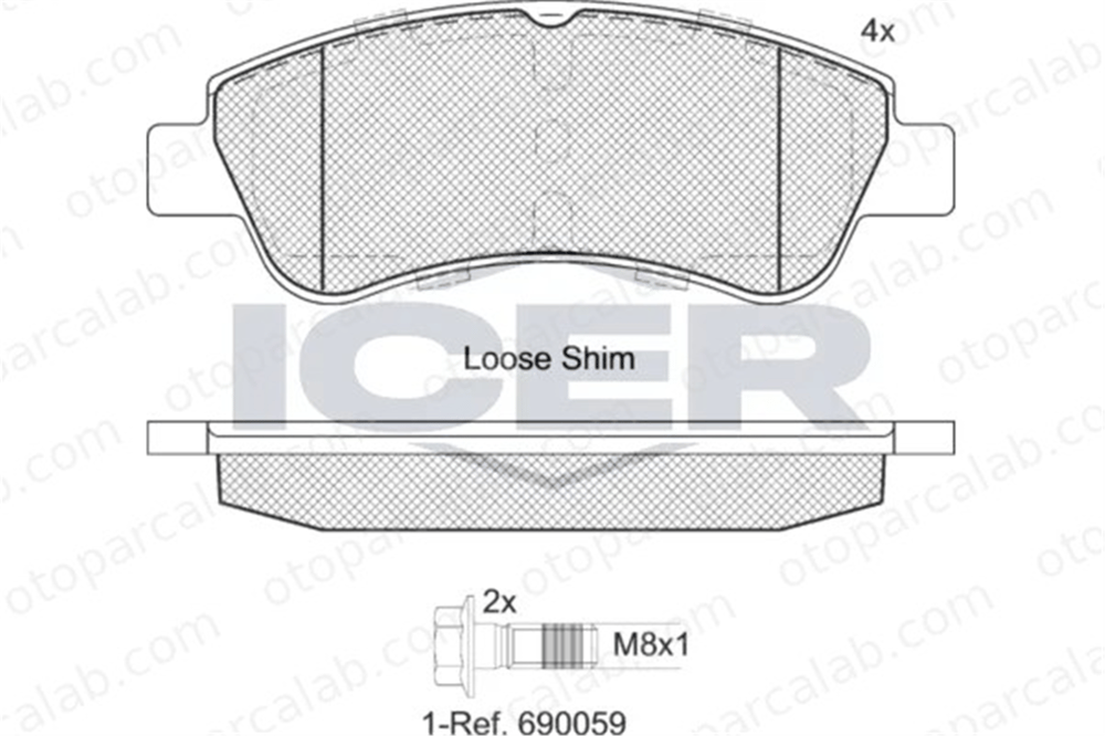 FTE 9001656 Fren Disk Balata Ön CITROËN C3 II DS3 1613193280 1617282980