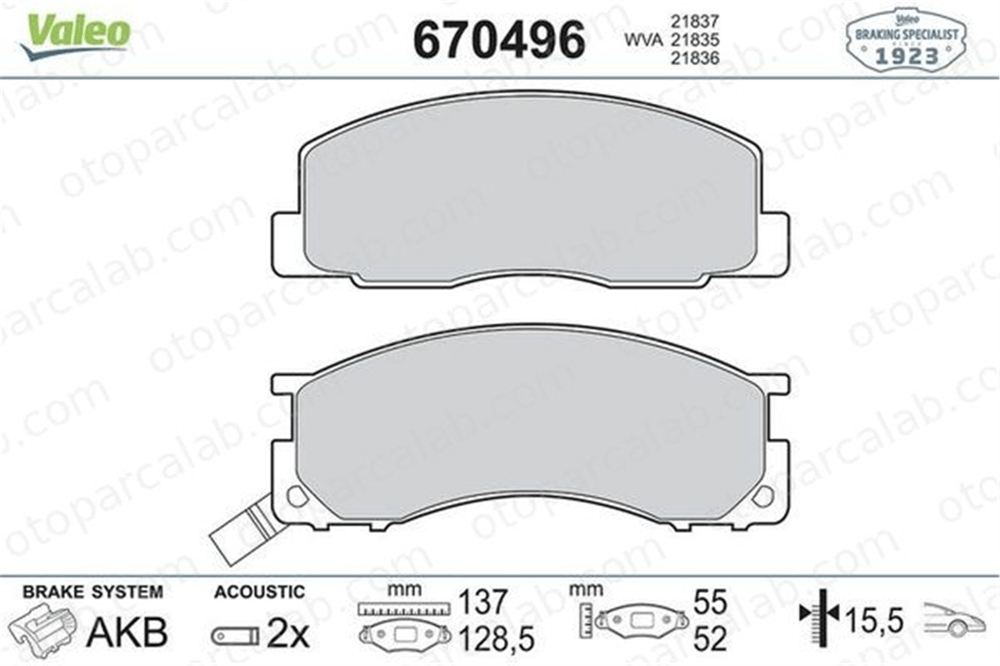 FTE 9001672 Fren Disk Balata Ön TOYOTA PREVIA I 446528340 446528350