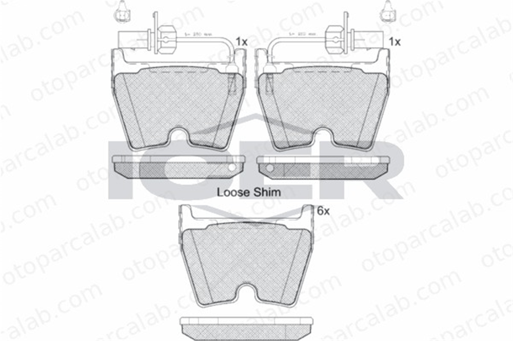 FTE 9001790 Fren Disk Balata Ön VW PHAETON AUDI R8 3D0698151 3D0698151A