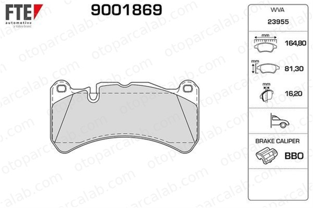 FTE 9001869 Fren Disk Balata Ön MASERATI GRANCABRIO MERCEDES-BENZ CLK 44207520 980139070