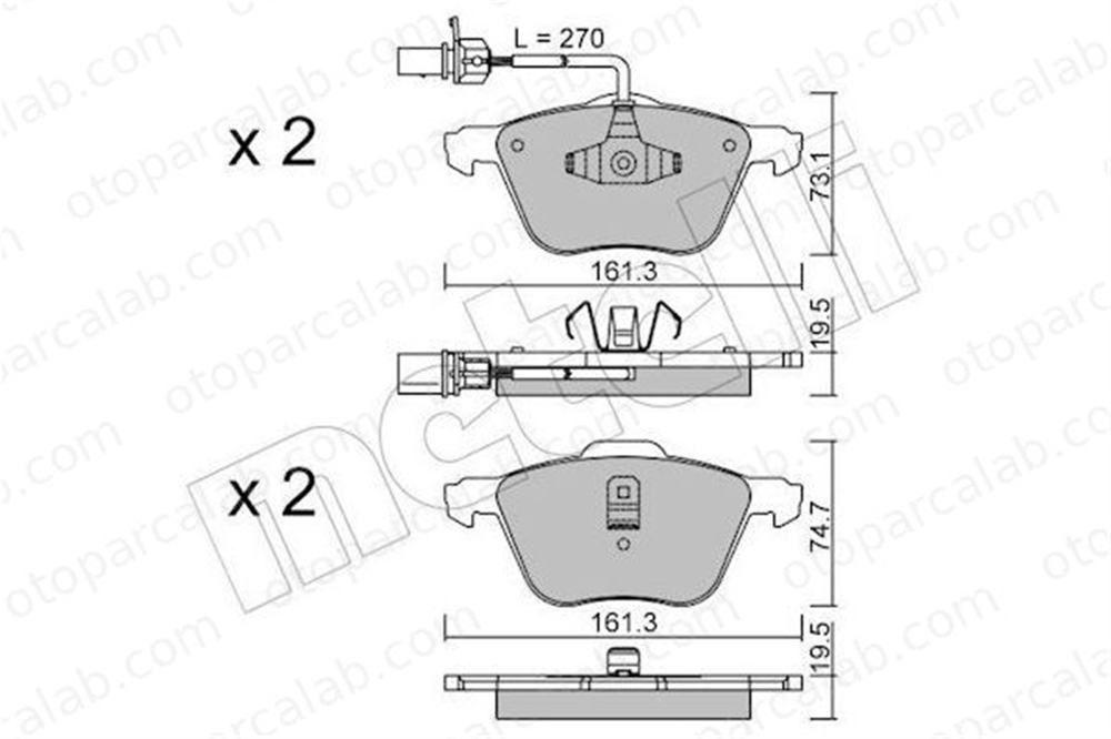 FTE 9001942 Fren Disk Balata Ön FORD GALAXY I GALAXY MK I VAN 1109014 1133446